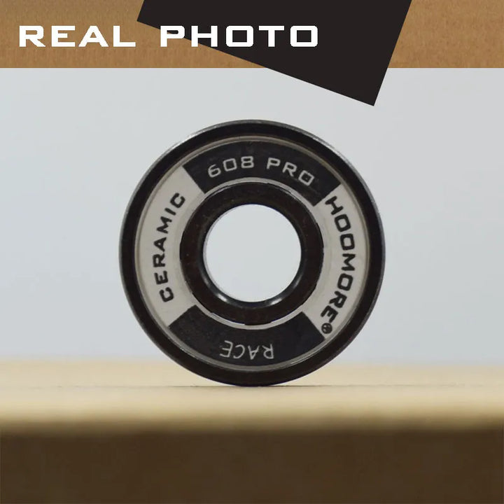 black ceramic bearing for inline skate real photo