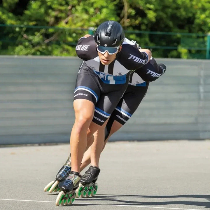 Powerslide Men Team Triathlon Skate Suit Skinsuit Inline Roller Skate Speed Race Fast Skat Speed Skats Ciclismo Skating Jumpsuit