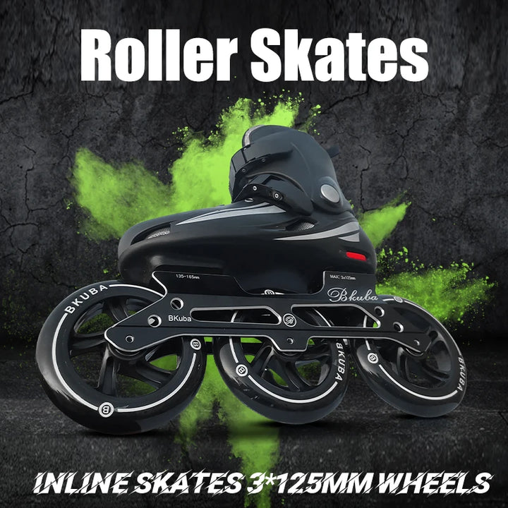 "Inline Roller Skates 125mm Shoes With Wheels Professional Adult Speed 3 Wheel for Skating Sneakers 35-46 Skate Roll: High-performance inline skates with 125mm wheels. Ideal for adults. Explore now!"
